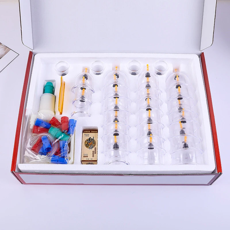 Cupping device 32 cans household thickened suction vacuum cupping device non-glass jar health cupping