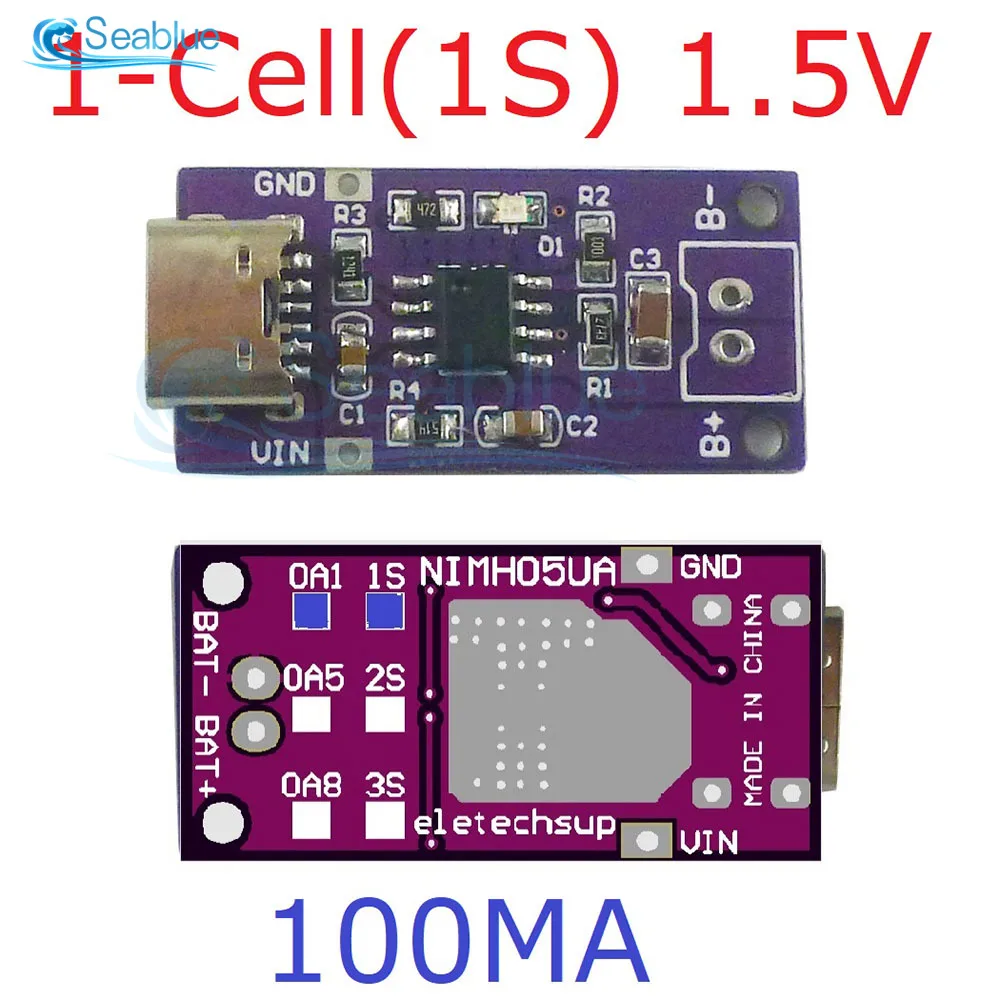 1PCS TYPE-C USB 미니 1.5V 3V 4.5V 리튬 배터리 충전기 모듈 1S 2S 3S 보호 기능 리튬 이온 NiMH 충전  보드 - AliExpress