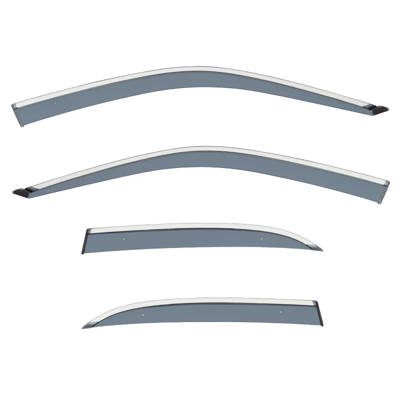 For Mazda 323 BJ 1998-2003 Side Window Visors Accessories Stainless Steel Shades Ventvisor Side Chrome Window Trim Strip