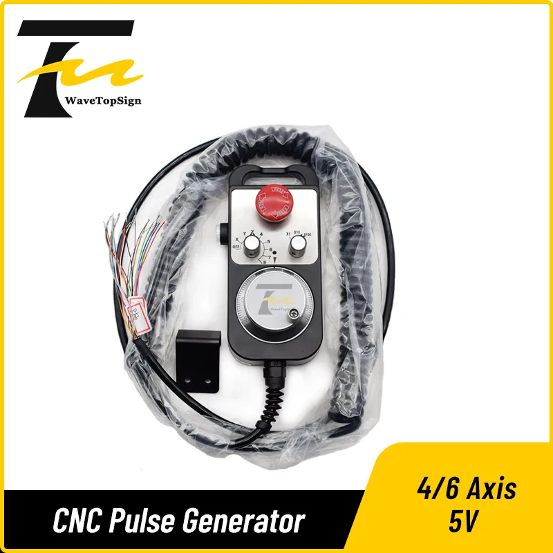 CNCパルス-発電機,4/6軸ペンダント,5v,手動パルス発生器