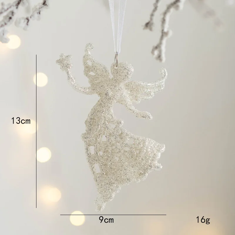 thumbnail image 1 of Colgantes para árbol de Navidad con purpurina, pequeños ciervos navideños, adornos navideños, alce, decoración navideña, feliz año nuevo 2025, ciervo blanco, 1 of 5