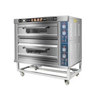 220v  2 Layers Oven  Stainless Steel Bread Cake Roasted Chicken Pizza  Use Kitchen Baking Machine Food Processor CommercialOve 1