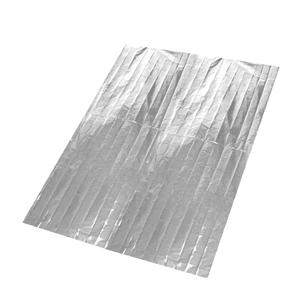160x210cm Gold 130x210cm Silver Blankets Solar Space Blanket Reflectiv Film Camping Survival Safety Aid Insulating Mylar Thermal
