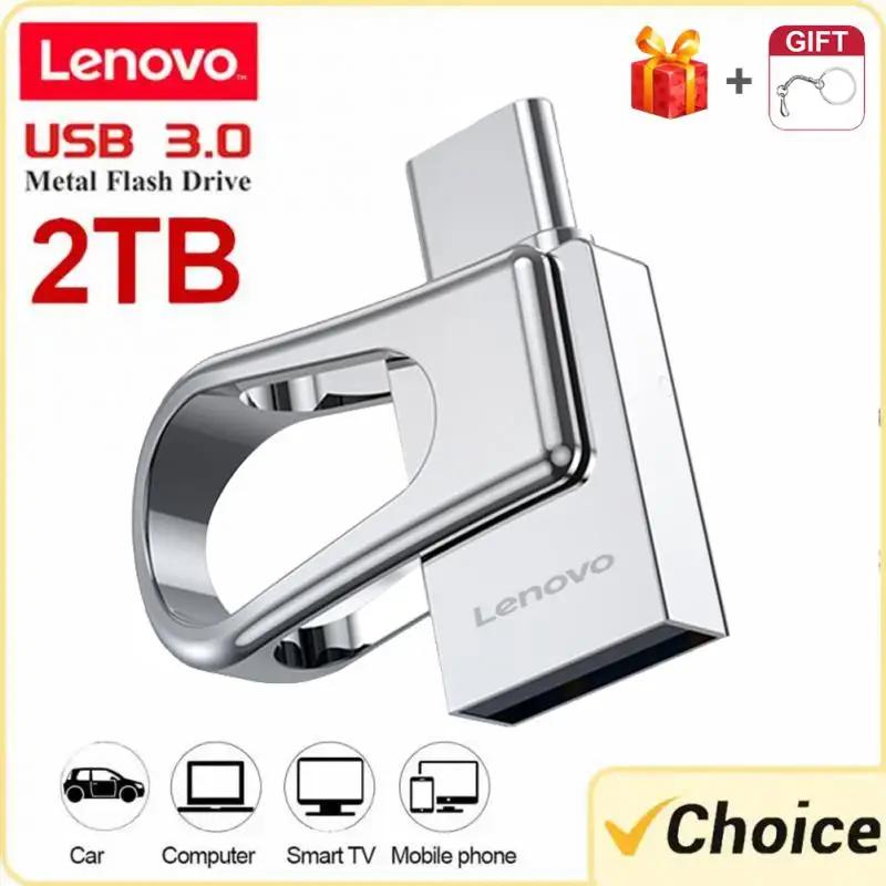 

Флеш-накопитель Lenovo 2 ТБ, высокоскоростной флеш-накопитель 128 ГБ, 256 ГБ, 512 ГБ, 1 ТБ, USB 3,0, Type-c, водонепроницаемый USB-накопитель OTG, USB-карта памяти