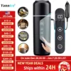 Electric kettle 12V 24V portable car heating cup 500 ml travel heating smart stainless steel insulation artifact OLED display