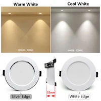10pcs LED Downlight AC 220V 7W 9W 12W 15W 18W Recessed Round Ceiling Dowm Light Bedroom Indoor Living Room Spotlight Lighting - Image 5