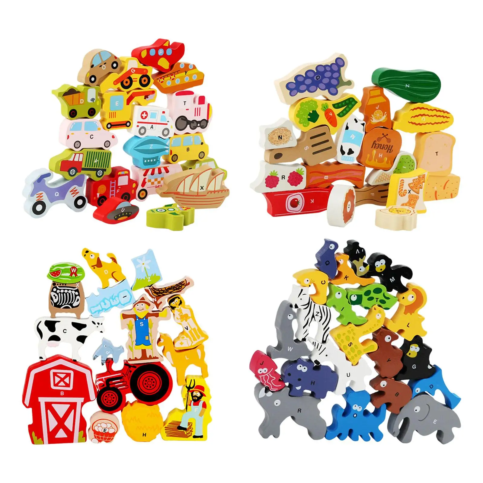 Fine Motor Skills Balance Game, Wood Stacking Block logical Hands on Skills