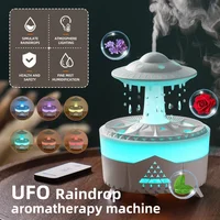 Rain Cloud Air Humidifier with Raindrop Electric Aromatherapy Purifier Colorful LED light Home Bedroom Essential Oil Diffuser 2