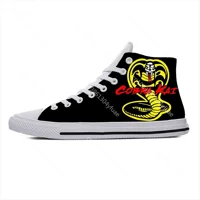 Kai Karate Anime Cartoon Fang Fashion Cobra Eagle Casual Cloth Shoes High Top Comfortable Breathable 3D Print Men Women Sneakers 2