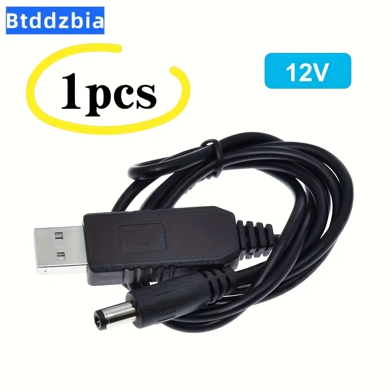 USB 전원 부스트 라인 DC 5V에서 DC 9V / 12V 승압 모듈 USB 컨버터 어댑터 케이블 2.1x5.5mm 플러그