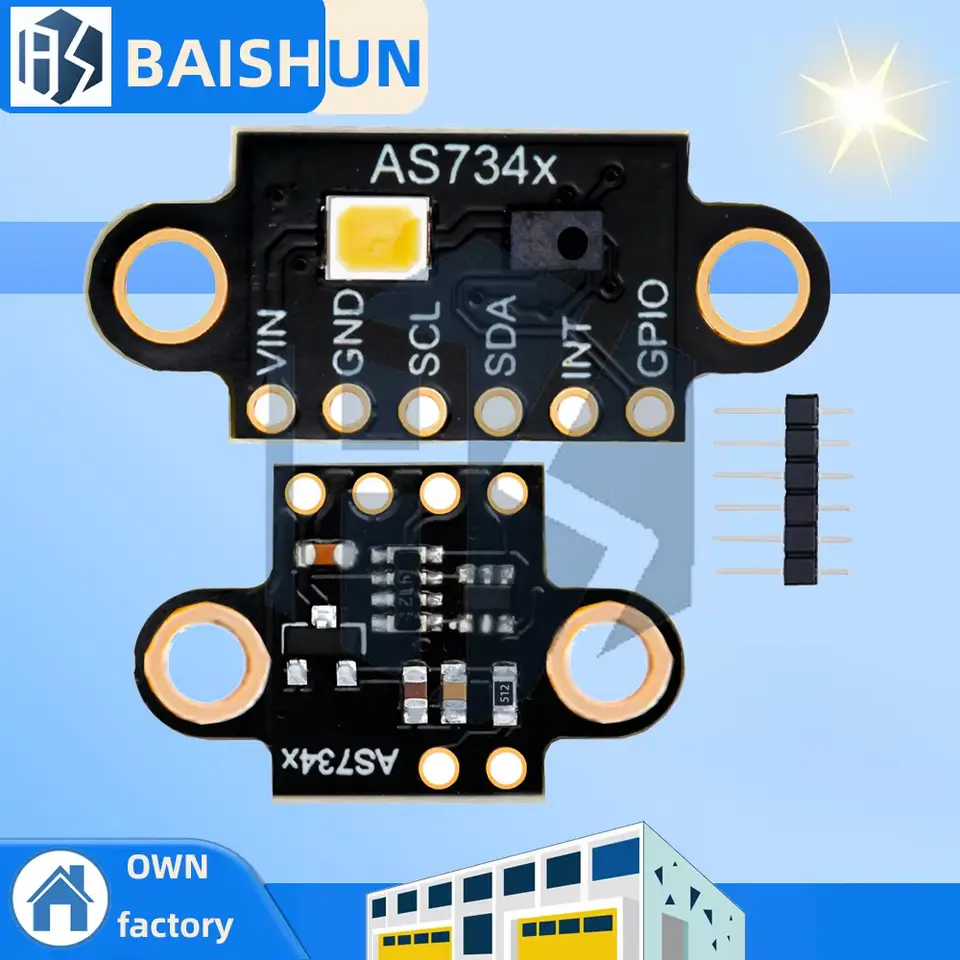 AS7341 AS734x Visible Spectral Sensors Module Color Temperature illuminance High Accuracy Color Detection For Arduino image 1