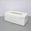 Nordic Marble Texture Resin Tissue Box Creative Decoration Home Living Room Bathroom Accessories Supplies Dining Table Paper Box 4
