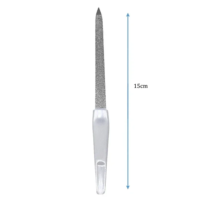 금속 네일 파일 더블 DIY 네일 아트 전문 미용 도구 3PCS 네일 파일 양면 고품질 네일 파일 매니큐어 페디큐어