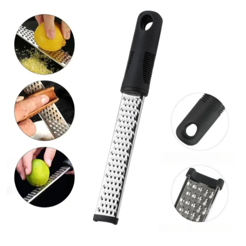 Manual Grater Peeler FAIS DU Stainless Steel Peel Lemon Cheese Vegetable Manual Grater Peeler Sharp Blade Choppable Cheese Kitchen Tools