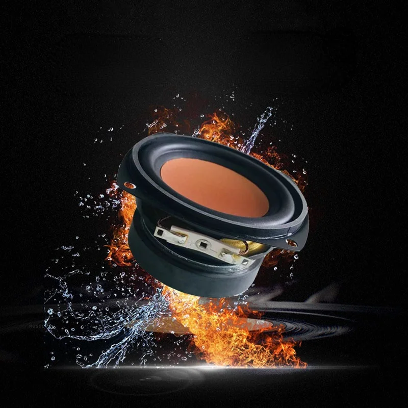SOTAMIA 2Pcs 3 Inch Portable Audio Speaker 4 Ohm 8 Ohm 20W Full Range Sound Speaker Rubber Edge Loudspeaker DIY Home Audio