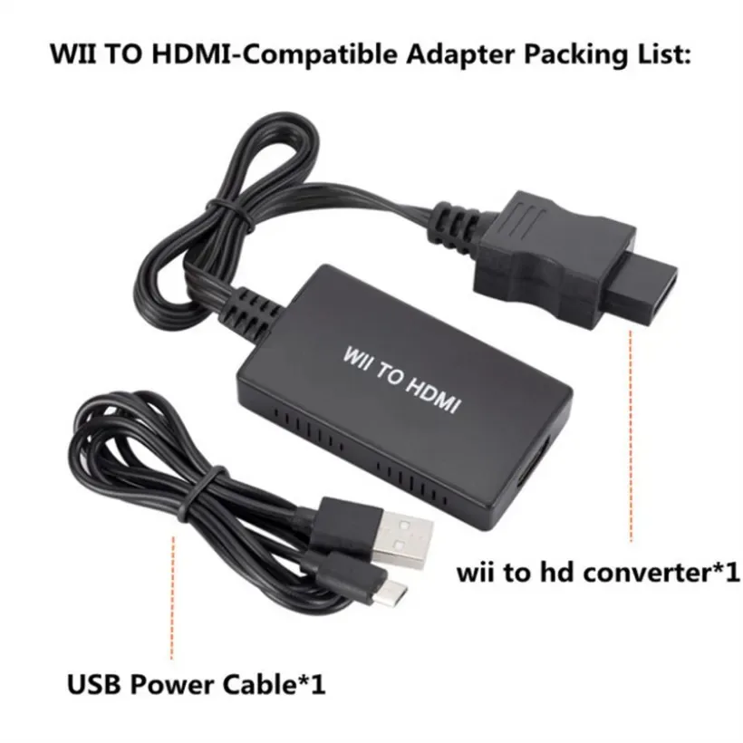 MnnWuu Wii to HDMI ȣȯ , Wii to HDMI ȣȯ , 3.5mm  , PC HDTV Wii ÷ 