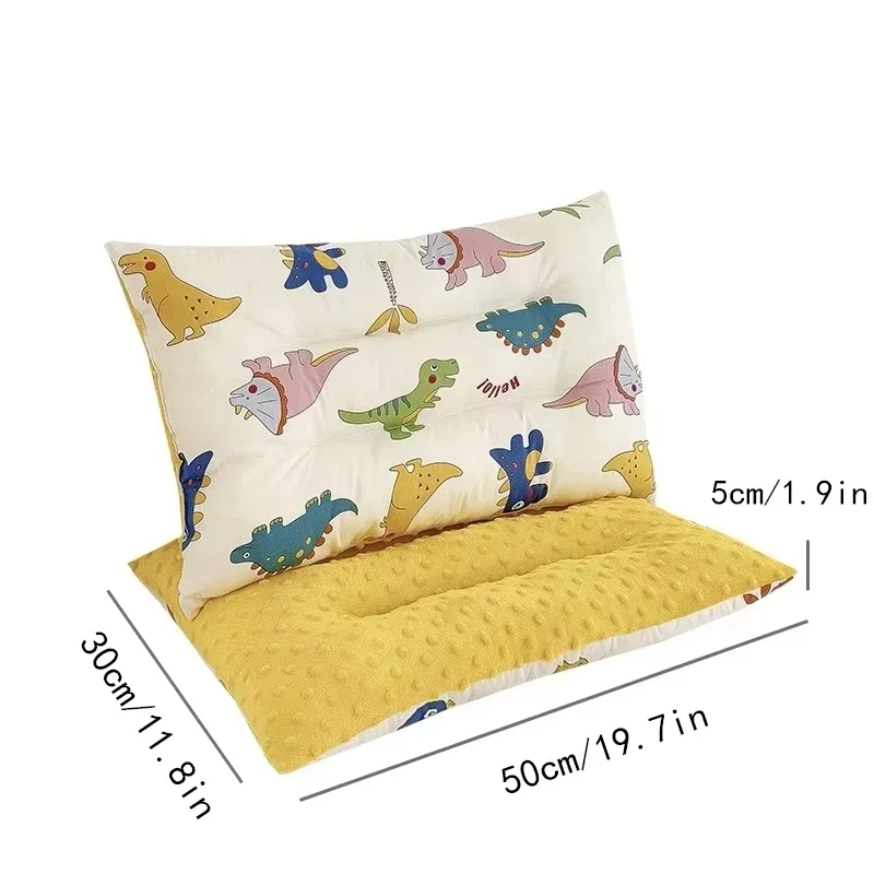 0-10 years old boy cotton bean velvet pillow core, baby comfort pillow, 30*50CM, cute cartoon printing, soft fabric 6