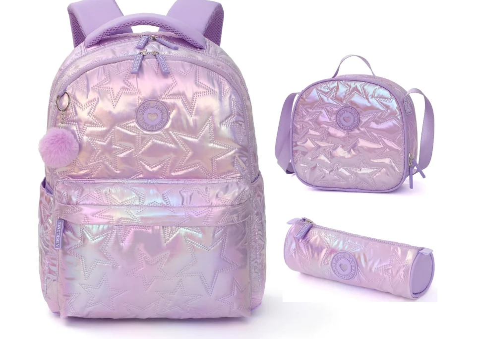 Kid Laptop School Backpack Teenager Girls Women Casual Backpack School Backpack Bag Set Lunch Box Pencil bag set Girls Bookbag 1
