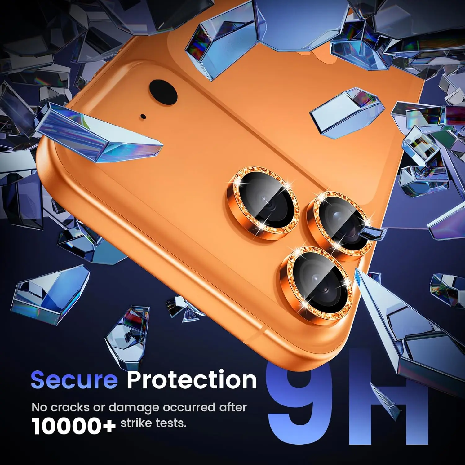 Premium Multi-Layer Camera Lens Protector with Tempered Glass Cover - Case Friendly