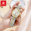 OLEVS 5526 Quartz Elegant Dress Wristwatch Luxury Stainless Steel Waterproof Watch For Women Date Display Original Woman Watches 4
