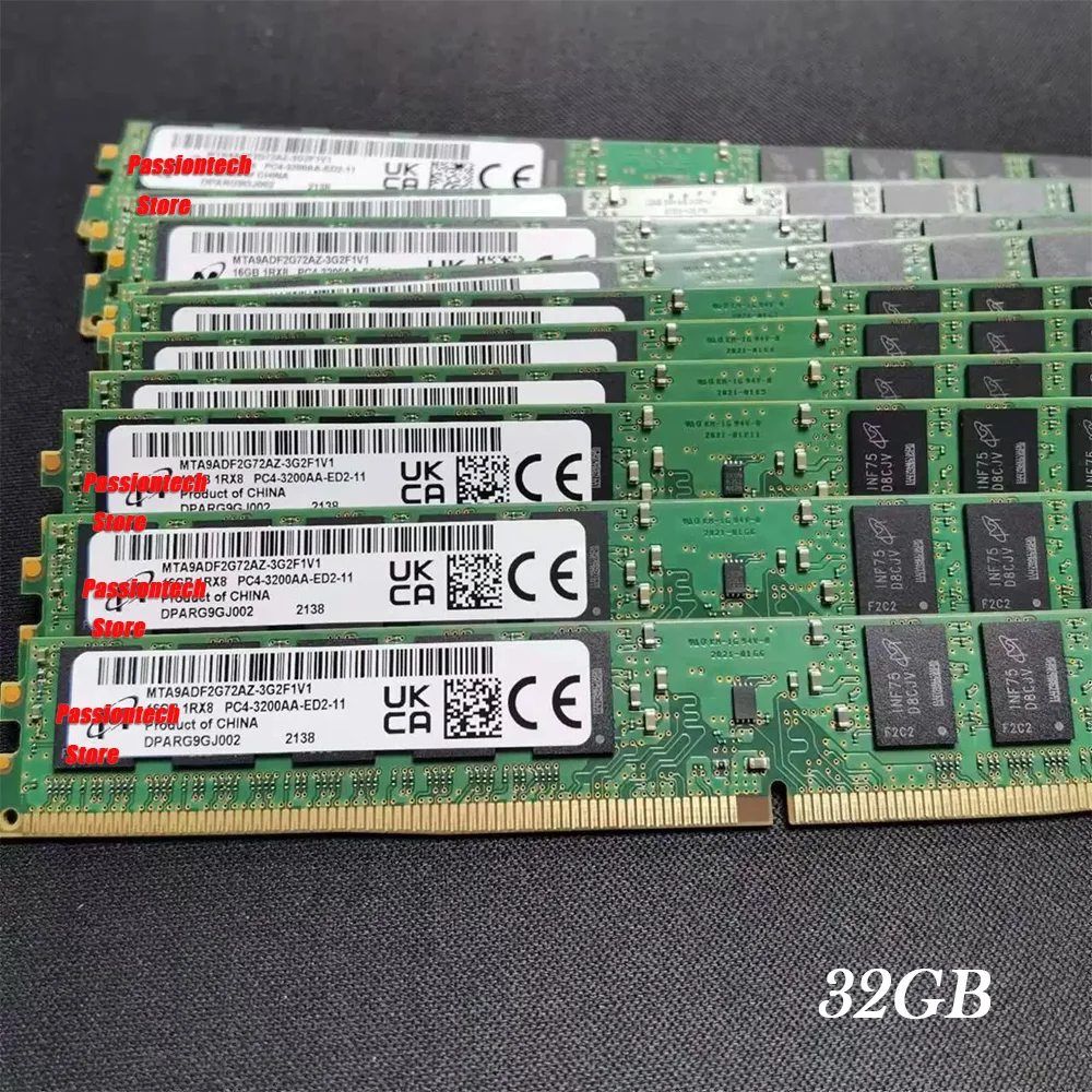 Micron 16 Go DDR4 3200 ECC UDIMM – RAM VLP Pour Serveur 1U