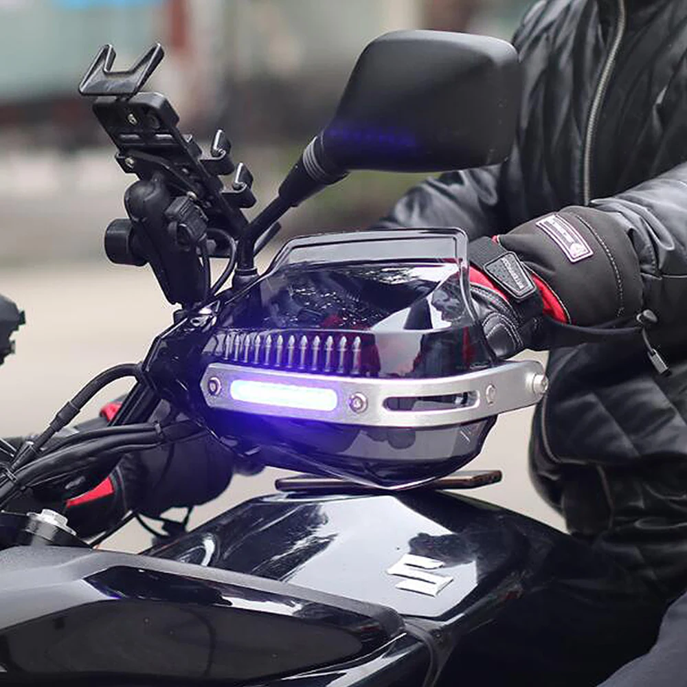 

Motorcycle Handlebar Protection Handguard Handlebar Hand Guards with LED Light for Yamaha Reptor 350 660 700 Rd350 Xj600 Xvs1300