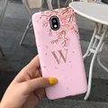 Letter - pink - W