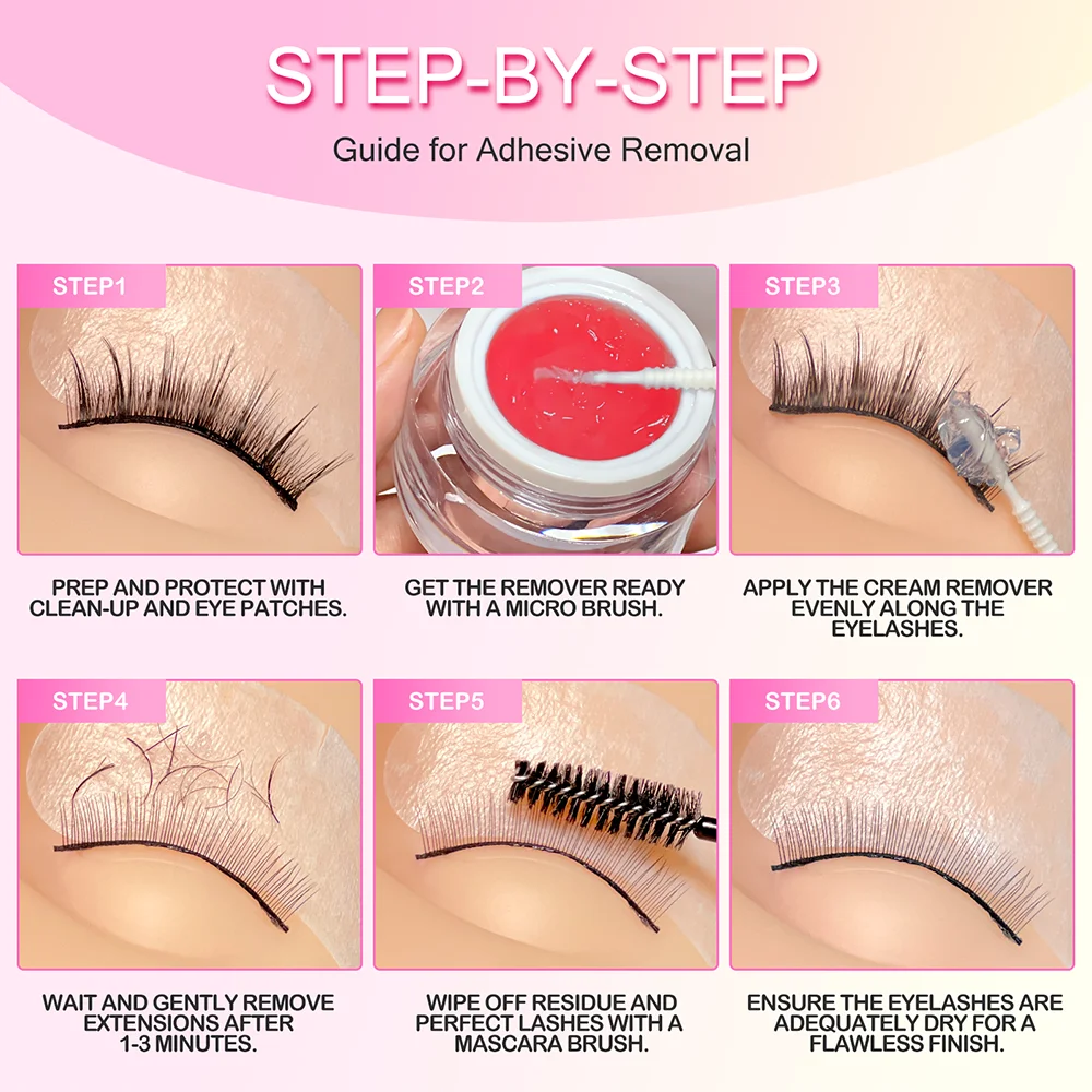 MAYOOC Eyelash Remover Quick Unload Adhesive Zero Stimulation Professional Cream Remover For Eyelash Extension Custom Logo 6