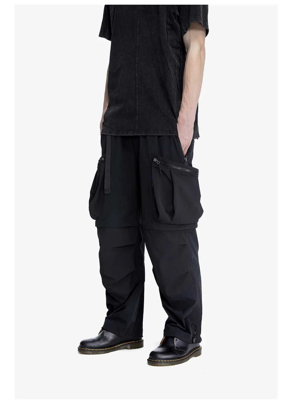 Reindee Lusion 23ss 208 2-in-1  detachable patchwork color block pants dwr coating multiple pockets techwear gorpcore warcore