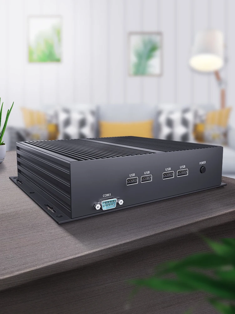 BKHD ITX-G687-2L-5f1bC Mini PC Computer i3 i5 i7 CPU Quad Core DDR4 RAM SSD 17*17cm Motherboard Office Entertain Fanless Silent 6