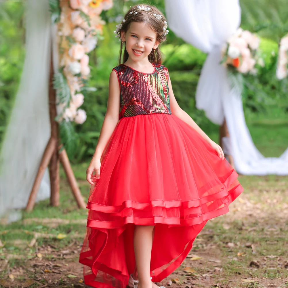 Pejock 6M-3 Years Kids Pageant Flower Girl Dress Little Girls Party Wedding  Formal Dresses Toddler Girls Satin Embroidery Rhinestone Bowknot Birthday  Party Gown Long Dresses - Walmart.com