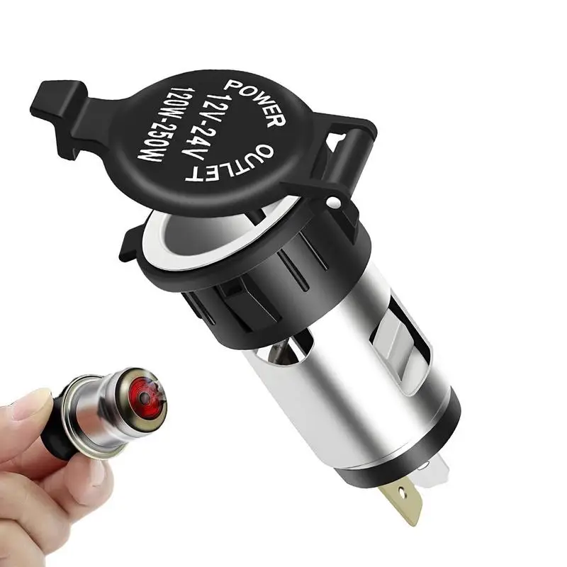 

Lighter Socket Power Outlet 120W Waterproof Ceramic Core Lighter Base Multifunctional Lighter Replacement Base Stable Car