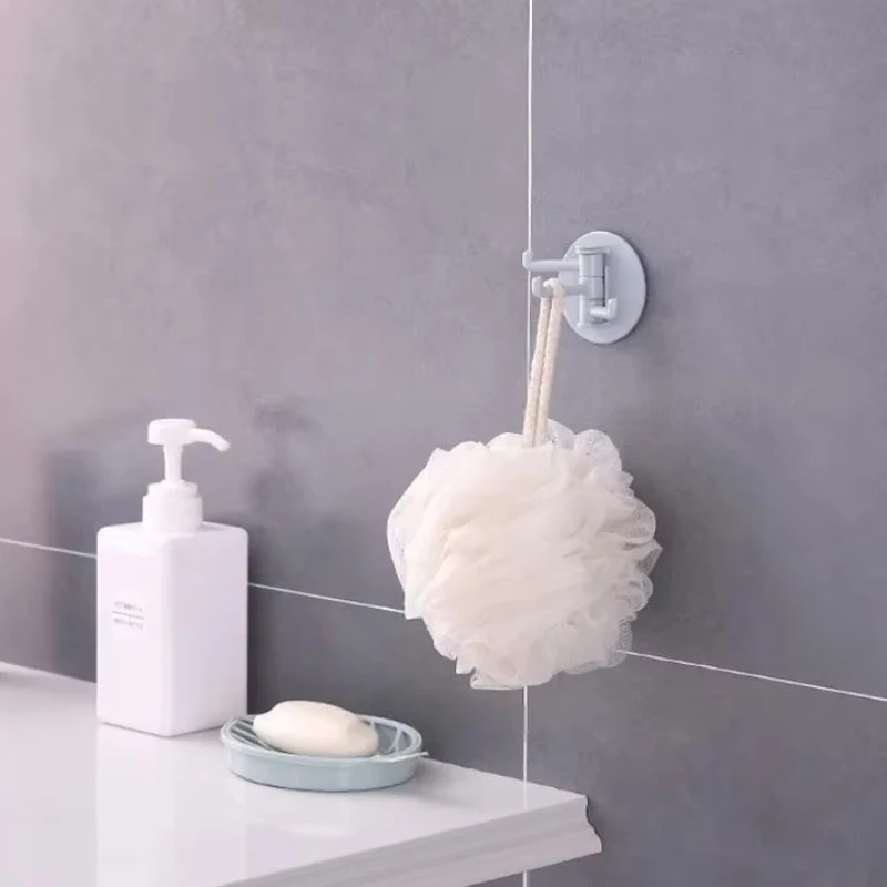 Seamless Adhesive Hook Rotatable Strong Bearing Stick Hook Kitchen Wall Hanger Bathroom Kitchen Supplies multifunctional hooks,heavy duty hooks,self adhesive wall hooks,self adhesive hooks,kitchen hook