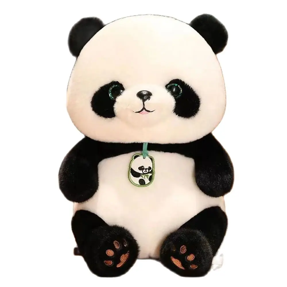 25CM Internet Celebrity China Panda Plush Toy National Treasure Bei Bei Sooth Sleeping Doll Give Children Festive Birthday Gift camel decorative trinket box camel festive decorated hinged earring holding box camel bejeweled treasure keepsake box