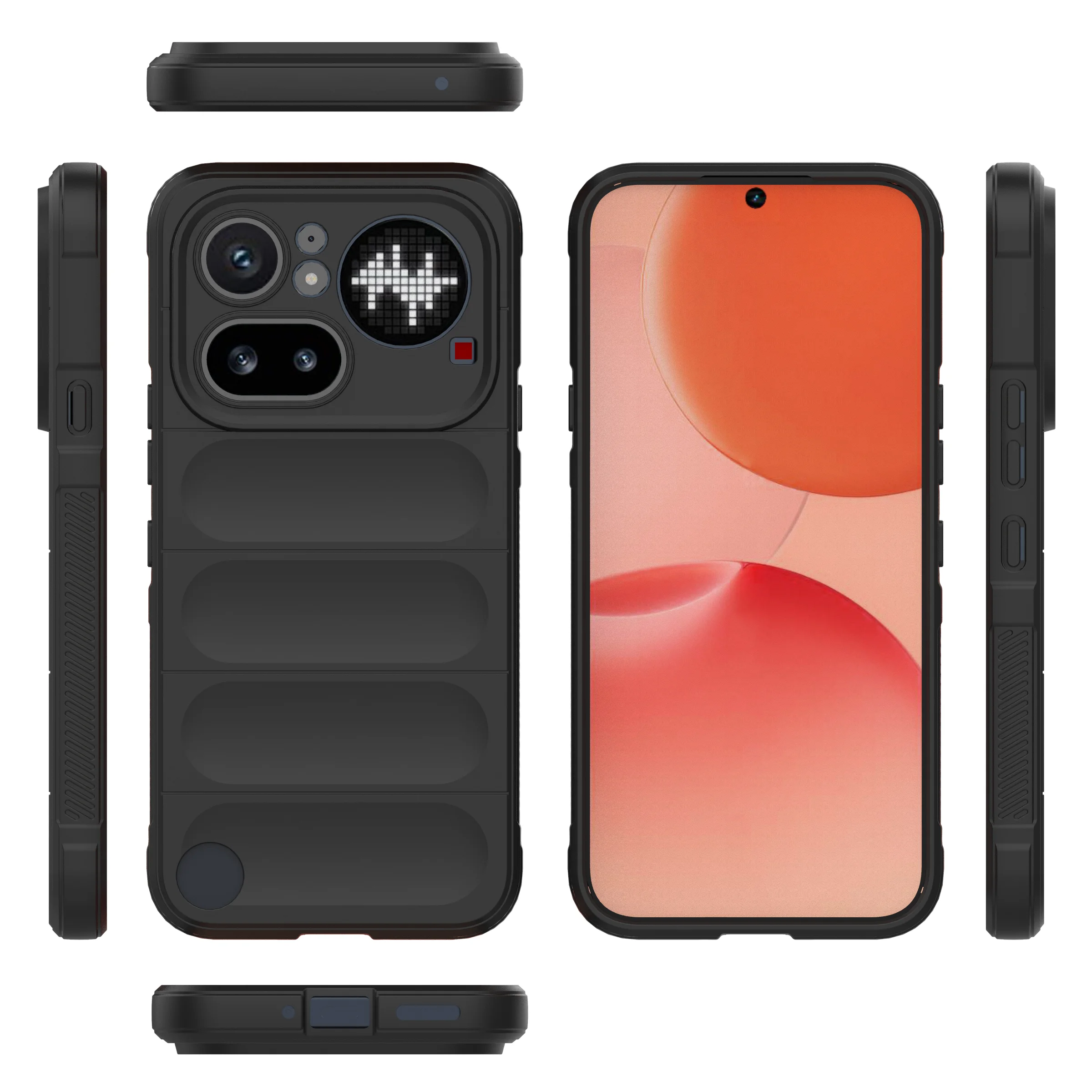 Anti-Fingerprint Soft TPU Rubber Phone Case