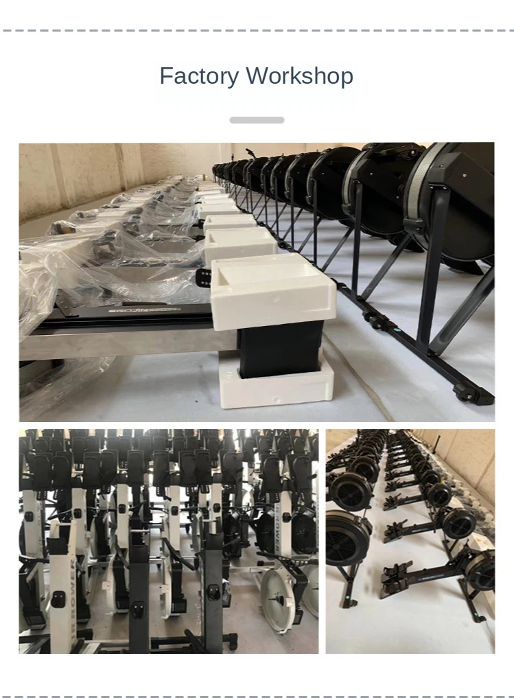 All Steel Foldable Wind Resistance Rowing Machine Professional Household Body-building Air Rower · v2
