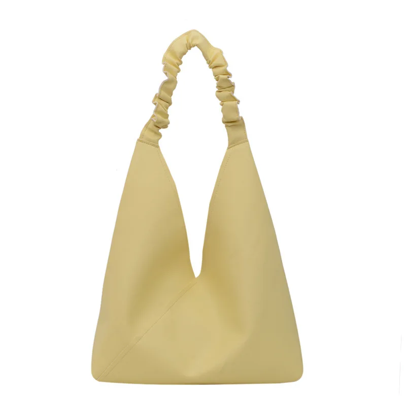 Idle Style Tote Bag Female Soft Leather Bag Women's Over The Shoulder Leather Bag Shopper Hobo