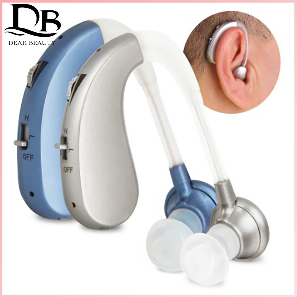 

Hearing Massager Sound Amplifier Noise Reduction Binaural Wireless Ear Elderly Care Moderate to Severe Loss Drop Rechargeable