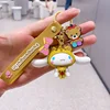 Cute doll creative backpack pendant keychain silicone PVC cartoon car keychain couple same style pendant doll small gift 5