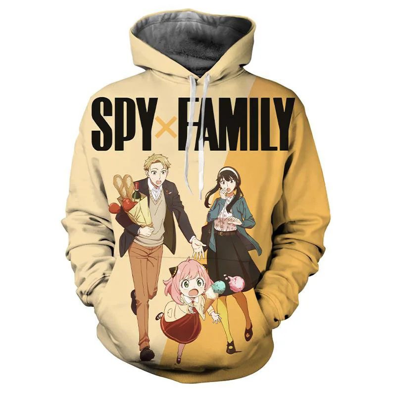 

Comics Spy X Family 3D Printed Hoodie For Men Cartoon Japanese Manga Sweatshirt Fashion Long Sleeves Pullover Women Hoodies