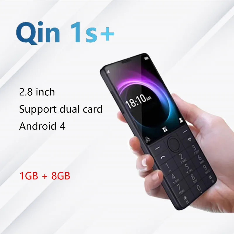 цена Qin 1s + 2.8 inch without camera, can not support Google services, supports multiple languages, button phone, 4G