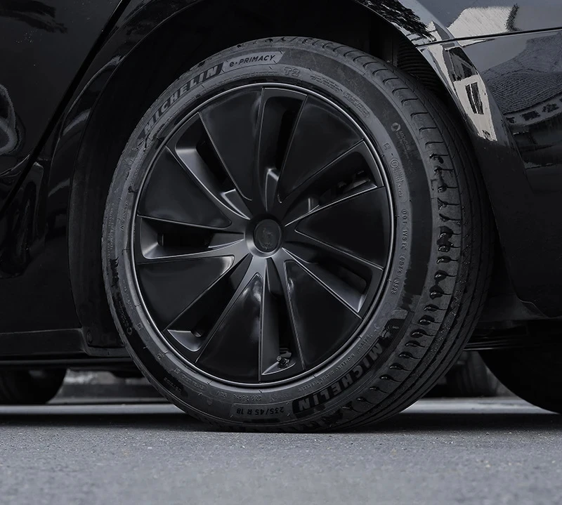 4 Pièces Cache Moyeux Pour Tesla Modell 3 Highland 2024,Enjoliveurs Centre De Roue Caches Emblème Cache Moyeux De Roue Voitures Enjoliveurs Décoratifs Accessoires,White