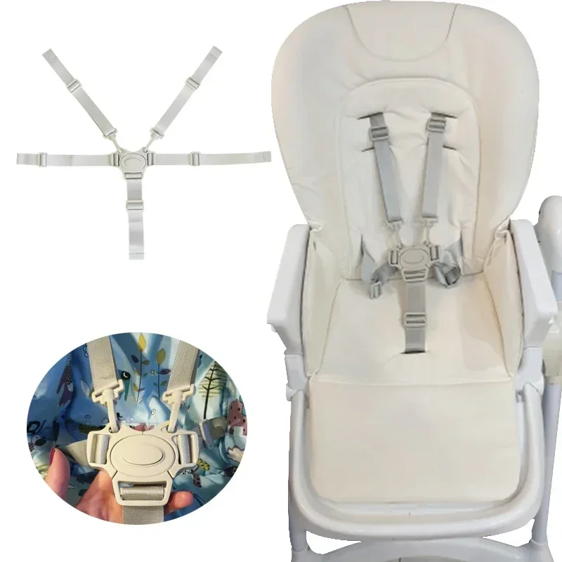 New Baby Universal 5 Point Harness High Chair Safe Belt For Stroller Pram Buggy Children Kid Pushchair Child Dining Chair