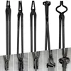 Blacksmithing Forge Tongs Kit 5PCS For Knife Making Tongs, - Flat & Square Jaw & Bolt & Blade & Wolf Jaw Tongs 1
