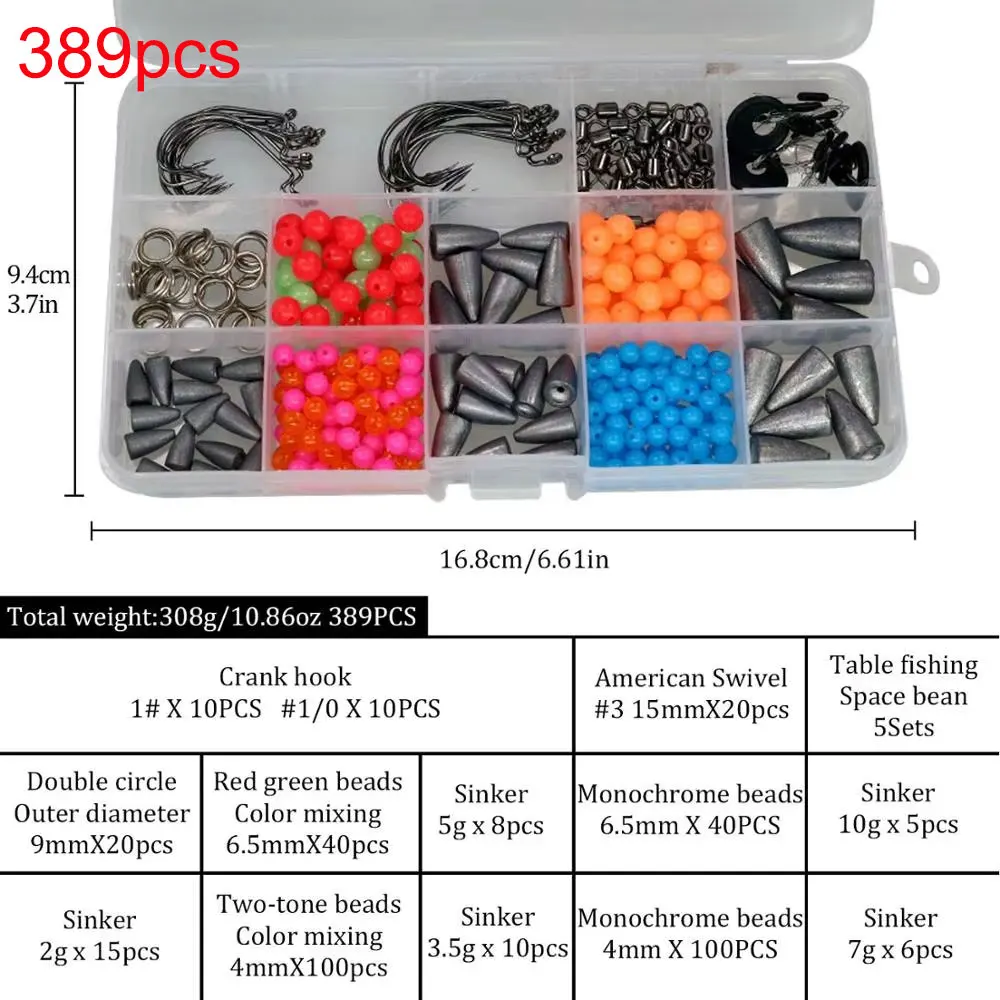 Kit Carolina Rig QualyQualy Da 10 Pezzi, Pronto Per La Pesca Di Spigola E Pesce Gatto, Con Esche Morbide E Scatola Portatile - 2