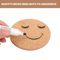 20/1pcs Natural Cork Coasters Heat Insulation Round Shape Cup Mats Dia 9cm Wine Coffee Tea Table Pad Home Office Kitchen Tool 6