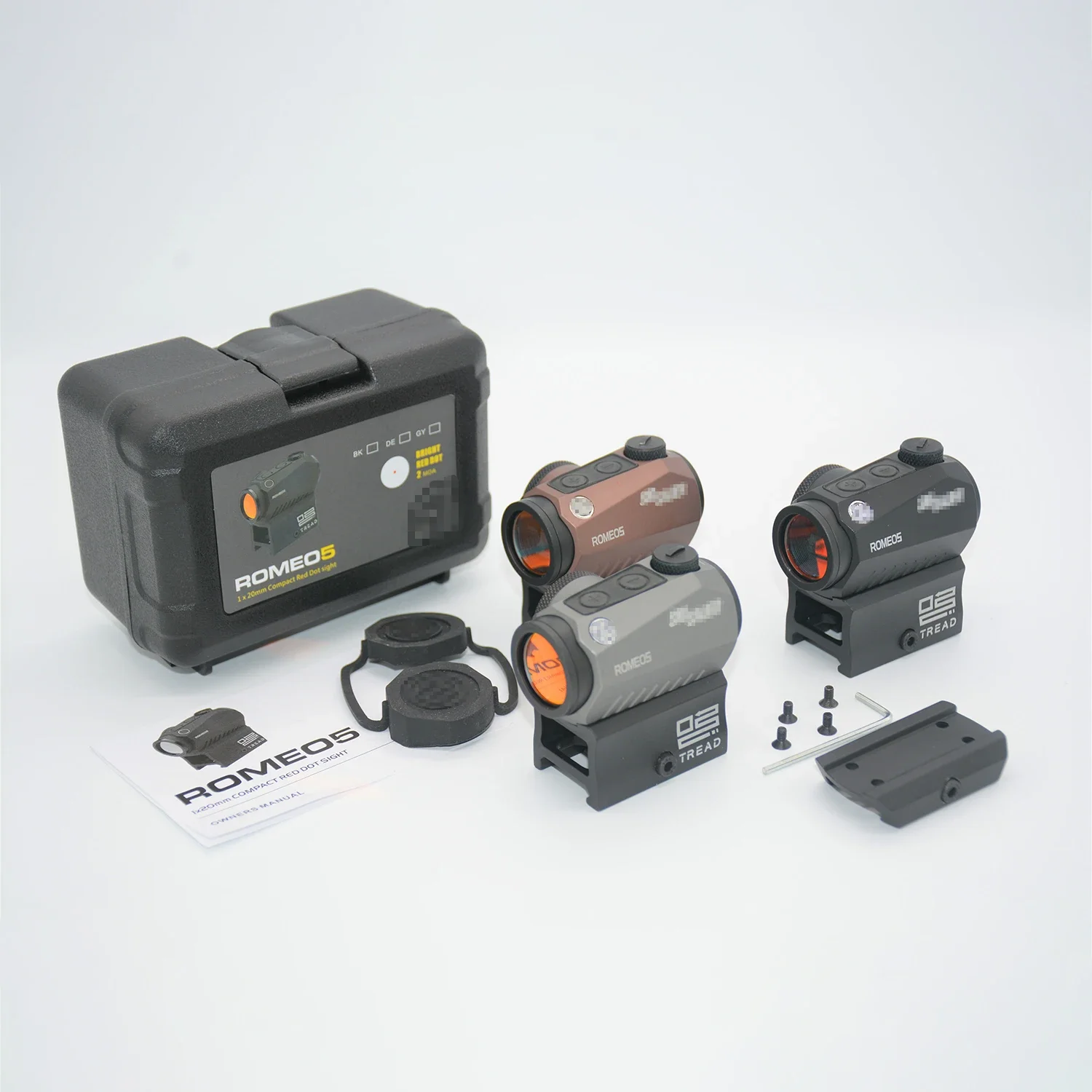 ROMEO5 Red Dot Sight Holographic Reflex Compact 2 MOA Airsoft Riflescope Hunting Scope With Riser 20mm Rail Mount 5