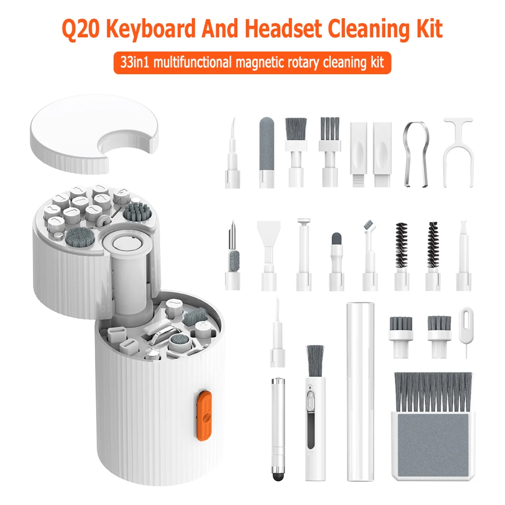 Kit di pulizia multiutensile 20 in 1 per laptop tablet telefono computer kit di pulizia tastiera portatile spazzola per pulizia auricolari per Airpod - Image 2