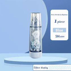 Dual - Sided Adhesive Roller Tape with Refill for Crafting and Office Use (Blue)