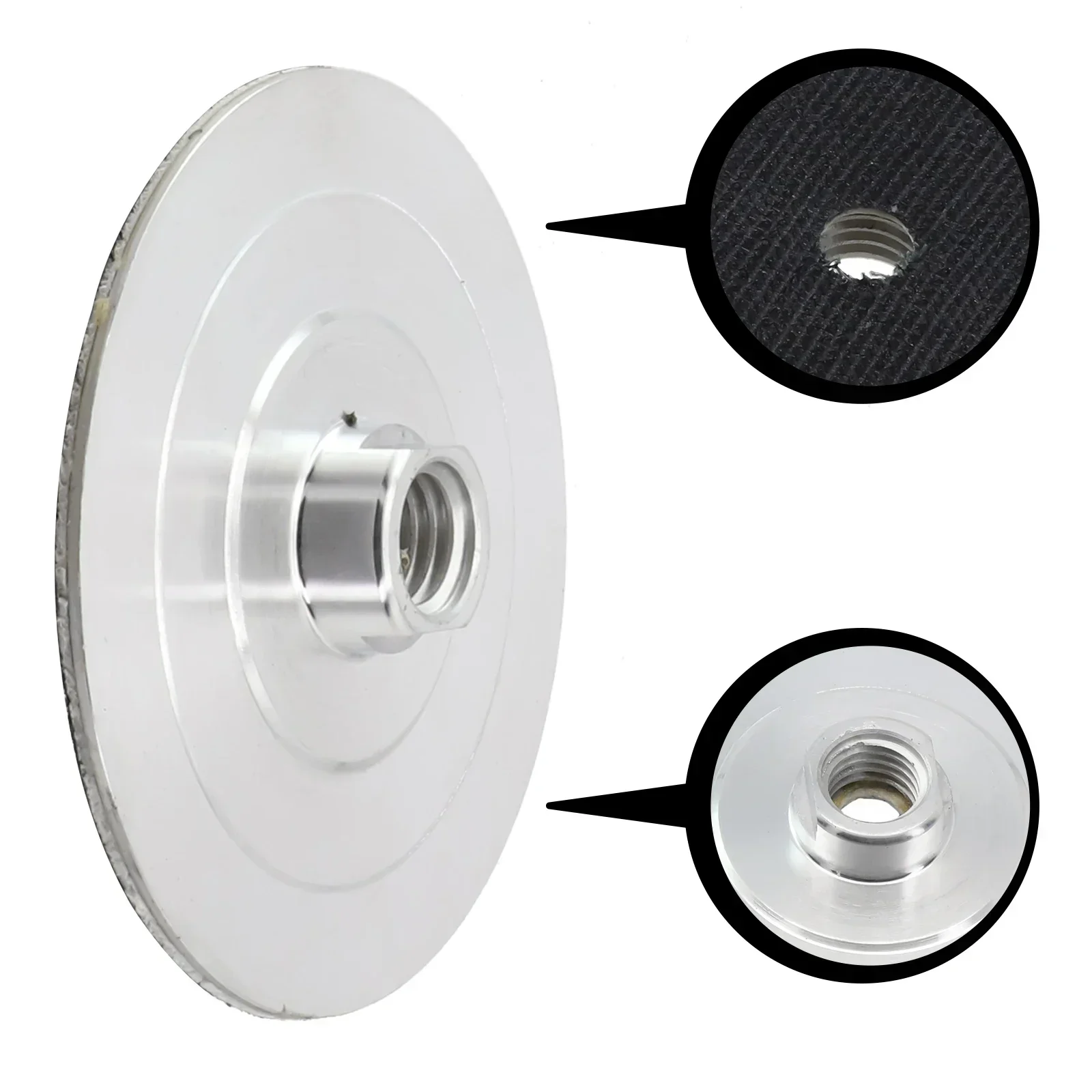Diamond Polishing Pad 1Pc 3/4inch Backer Pad Aluminum Base Backing Holder M14 M10 M16 Thread Connector Rod For Polisher Tools